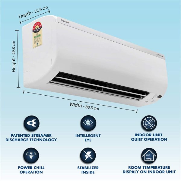 Daikin 2.02 Ton 4 Star FTKL71 Split Inverter AC 3D AIRFLOW, TRIPLEDISPLAY - Image 6